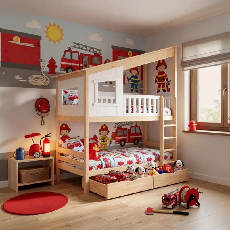 Tiroirs de lit en bois Solani Box Pin – après