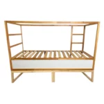 Plateforme surélevée NestUp pour lit IKEA KURA en bois naturel