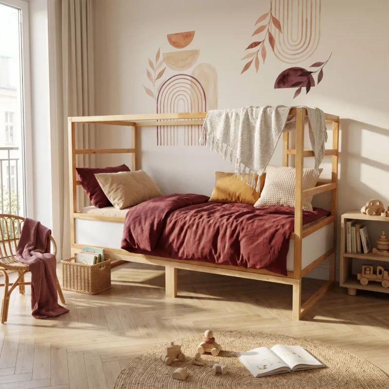 IKEA KURA Bed Riser NestUp Platform Natural Wood