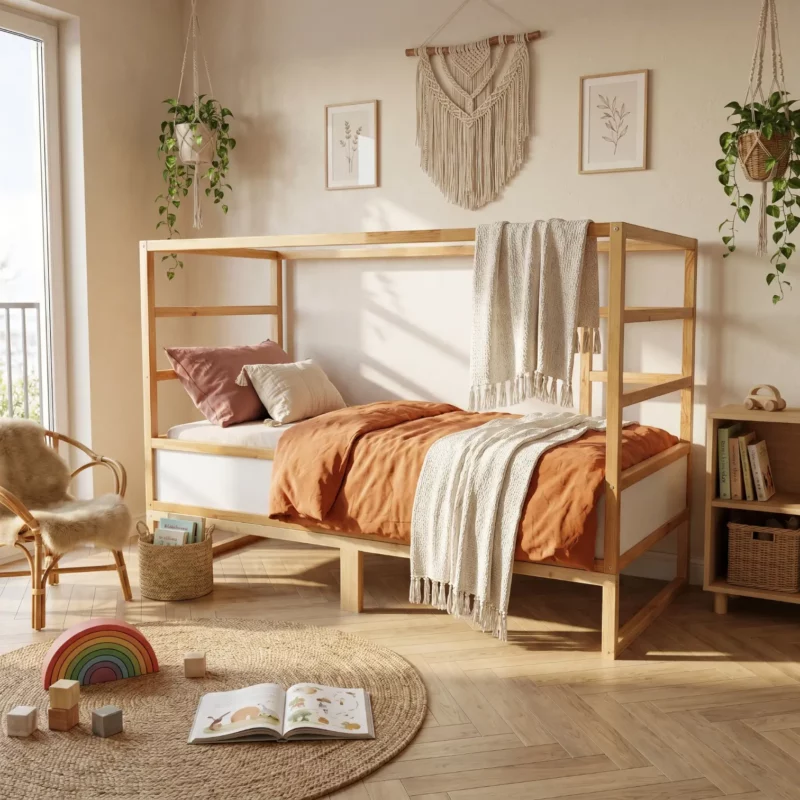 IKEA KURA Bed Riser NestUp Platform Natural Wood