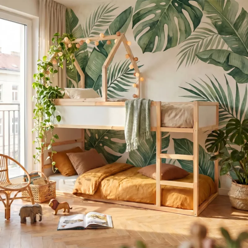 IKEA KURA House Bed Roof Starlight Plus in Wood