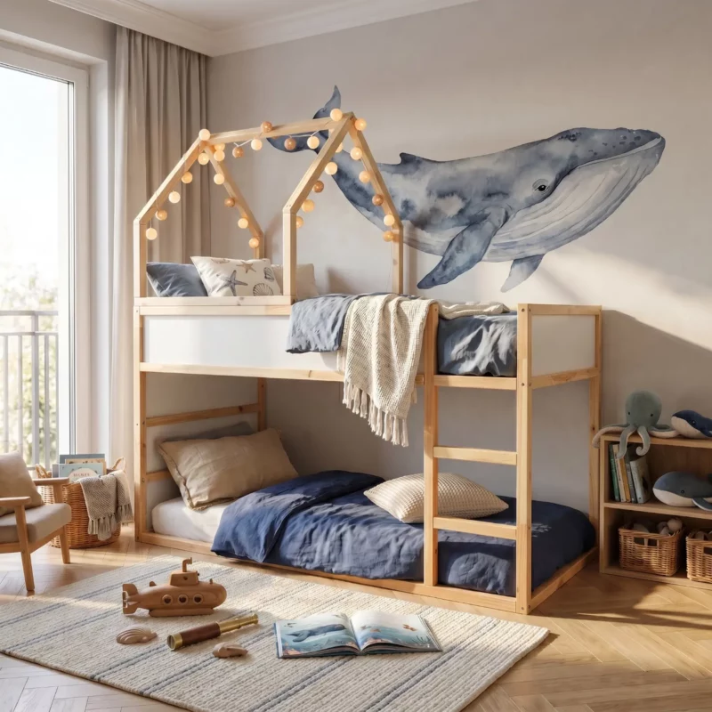 IKEA KURA House Bed Roof Starlight Plus in Wood
