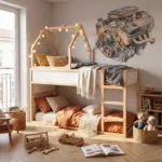Toit de lit cabane IKEA KURA Starlight Plus en bois