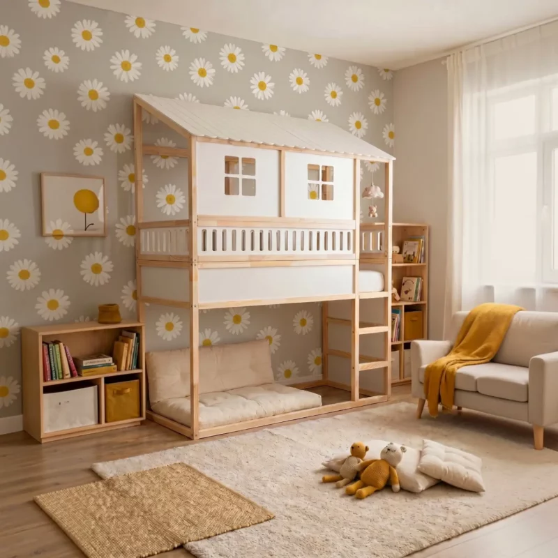 IKEA KURA House Bed with Windows Little Mountain Plus