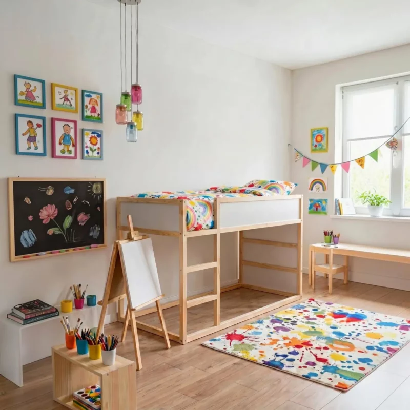 IKEA KURA House Bed with Windows Little Mountain Plus - before