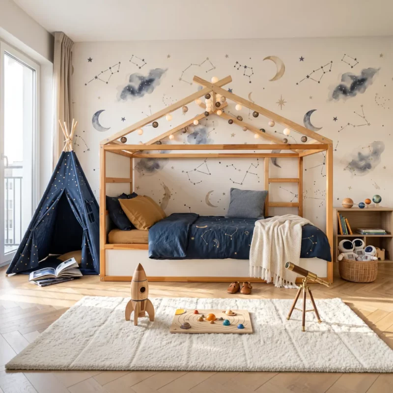 IKEA KURA Bed House Roof Children’s Bed Rainbow Standard