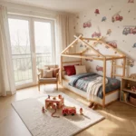 Toit cabane pour lit enfant IKEA KURA Rainbow Standard