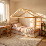IKEA KURA Bed House Roof Children’s Bed Scandinavian Cliff Standard