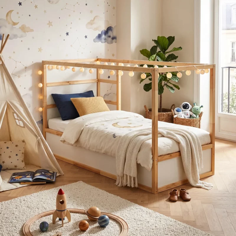 IKEA KURA Bed House Roof Children’s Bed Scandinavian Cliff Standard - before