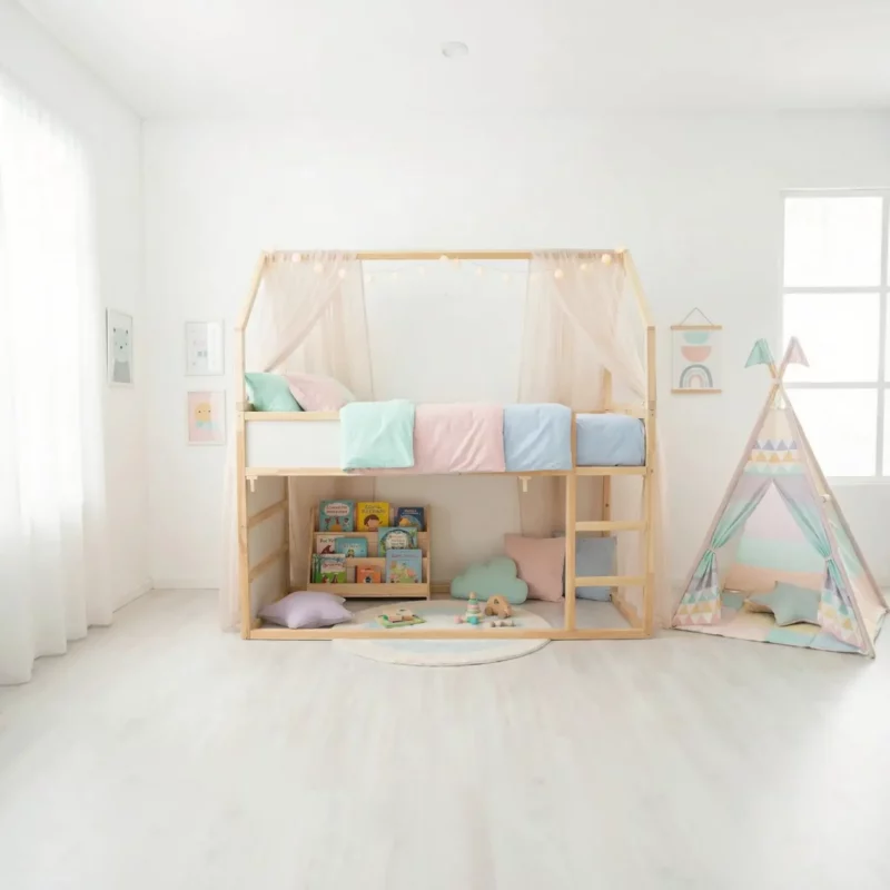IKEA KURA Bed House Roof Meadow Plus