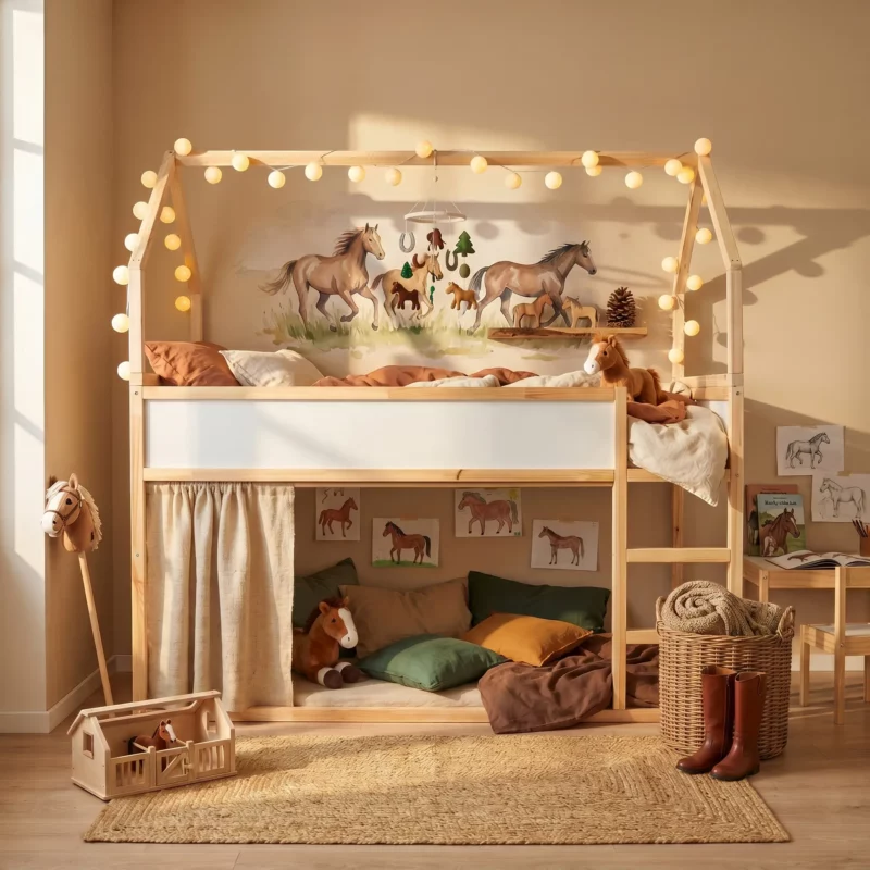 Toit cabane Meadow Plus pour lit IKEA KURA – après
