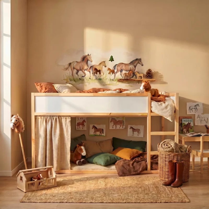 Toit cabane Meadow Plus pour lit IKEA KURA – avant