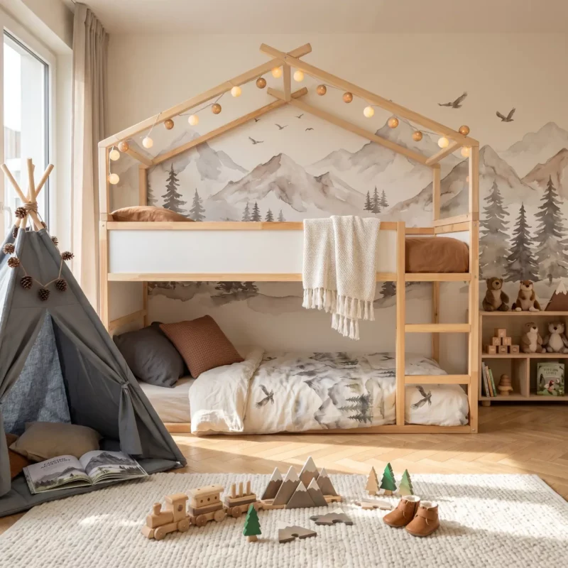 IKEA KURA Bed House Roof Rainbow Plus