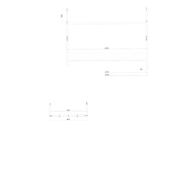 IKEA KURA Bed House Roof Rainbow Plus - scheme