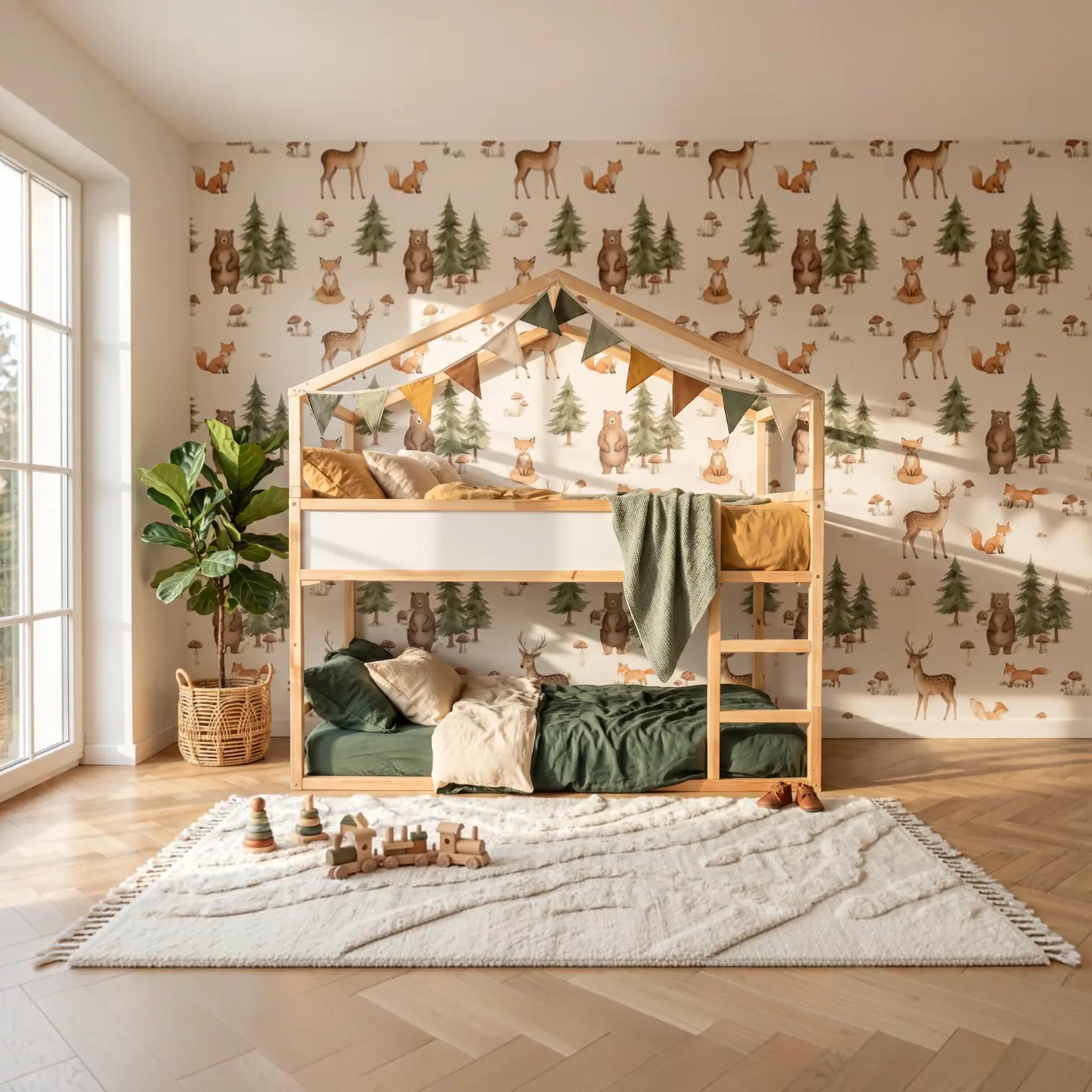 Toit cabane Scandinavian Cliff Plus pour lit IKEA KURA Toit cabane Scandinavian Cliff Plus pour lit IKEA KURA
