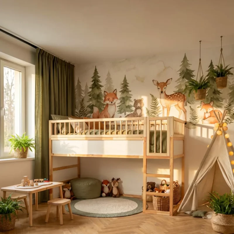 IKEA KURA Bed Wooden Door MUMU MIDI - after