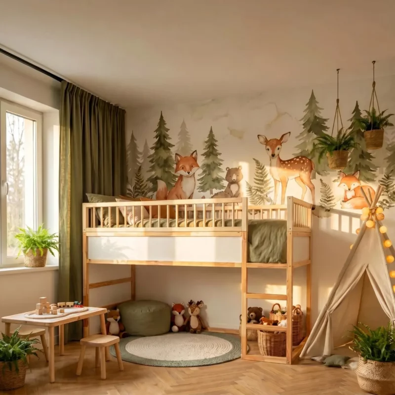 IKEA KURA Bed Wooden Door MUMU MIDI - before
