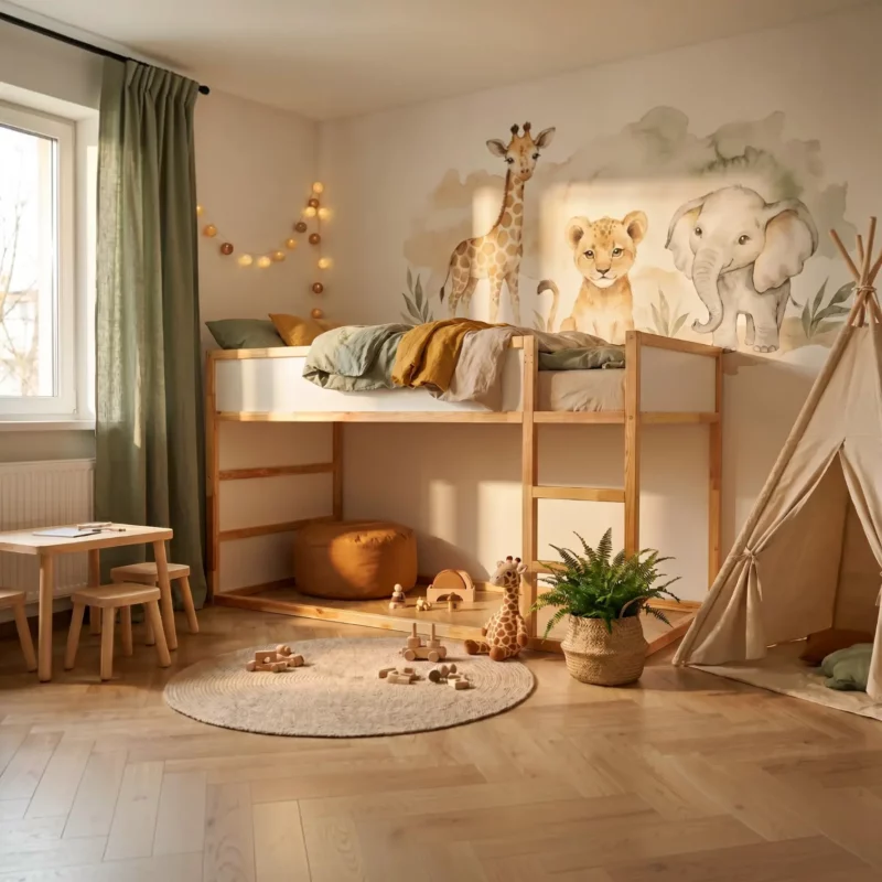 IKEA KURA Bed Wooden Door MUMU MINI - before