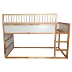 Protection antichute supérieure RONA 165 pour lit IKEA KURA avec barreaux ronds en bois