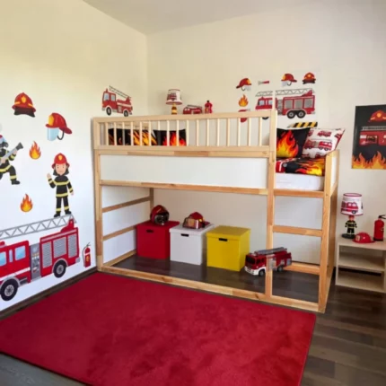 IKEA KURA Bed Upper Fall Protection RONA DUO 165×90 with Round Wooden Spindles
