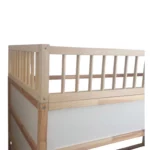 Protection antichute supérieure RONA DUO 165×90 pour lit IKEA KURA avec barreaux ronds en bois