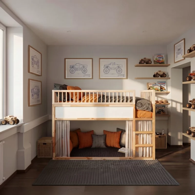 IKEA KURA Bed Upper Fall Protection RONA DUO SPLIT 165×90