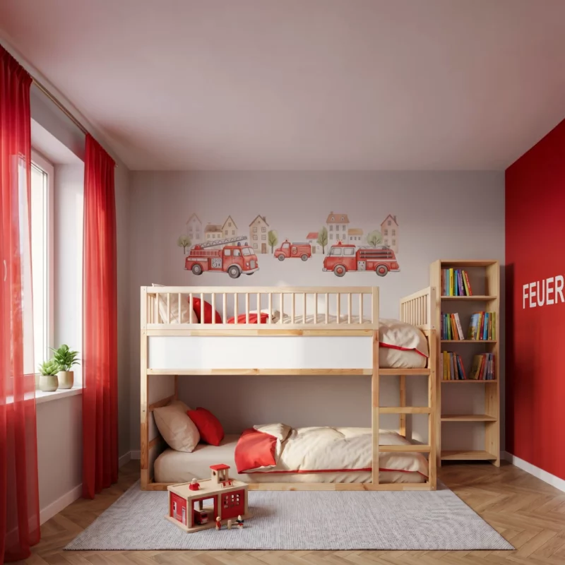 IKEA KURA Bed Upper Fall Protection RONA TRE 90×165×90 with Round Wooden Spindles