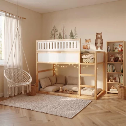 IKEA KURA Bed Upper Fall Protection VILO 165 in Wood and MDF