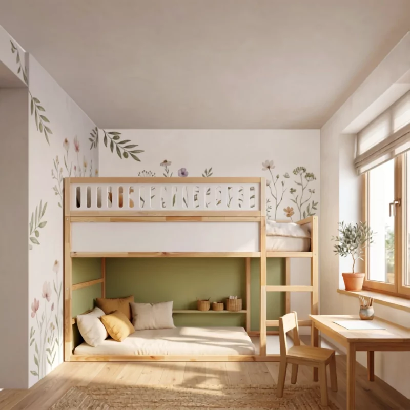 IKEA KURA Bed Upper Fall Protection VILO 165 in Wood and MDF