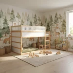 IKEA KURA Bed Upper Fall Protection VILO DUO 165×90 in Wood and MDF