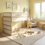 Protection antichute supérieure VILO DUO 165×90 pour lit IKEA KURA en bois et MDF