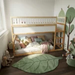 IKEA KURA Bed Upper Fall Protection VILO DUO SPLIT 165×90 in Wood and MDF