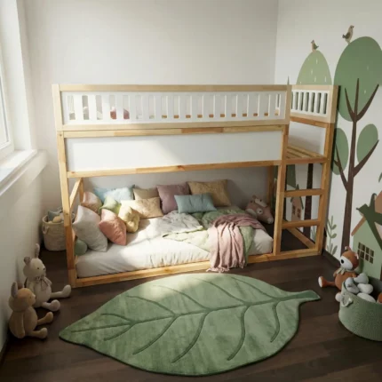 IKEA KURA Bed Upper Fall Protection VILO DUO SPLIT 165×90 in Wood and MDF