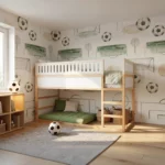 IKEA KURA Bed Upper Fall Protection VILO DUO SPLIT 165×90 in Wood and MDF