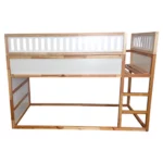 IKEA KURA Bed Upper Fall Protection VILO DUO SPLIT 165×90 in Wood and MDF