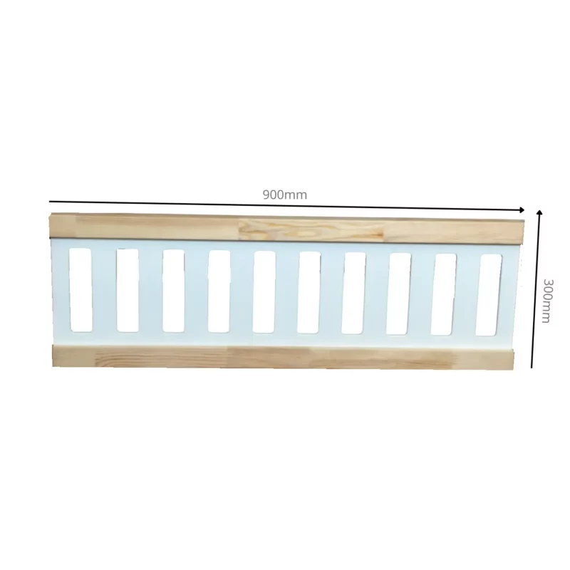 IKEA KURA Bed Upper Fall Protection VILO DUO SPLIT 165×90 in Wood and MDF - scheme