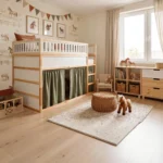 IKEA KURA Bed Upper Fall Protection VILO MAX in Wood and MDF