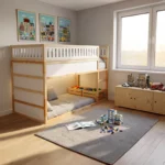 IKEA KURA Bed Upper Fall Protection VILO MAX in Wood and MDF