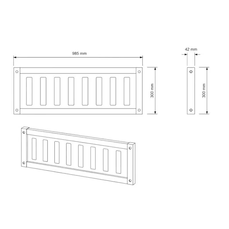 IKEA KURA Bed Upper Fall Protection VILO MAX in Wood and MDF - scheme