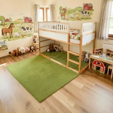 IKEA KURA Bed Upper Fall Protection VILO TRE 90×165×90 in Wood and MDF