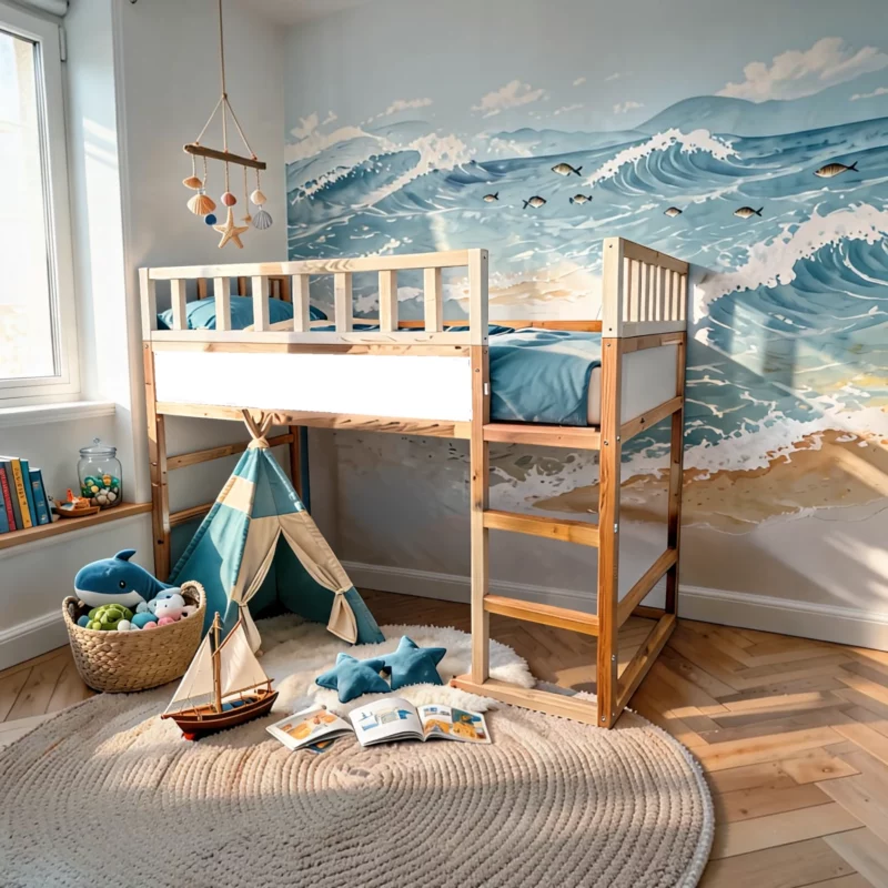 IKEA KURA Bed Upper Fall Protection LINO TRE 90×165×90