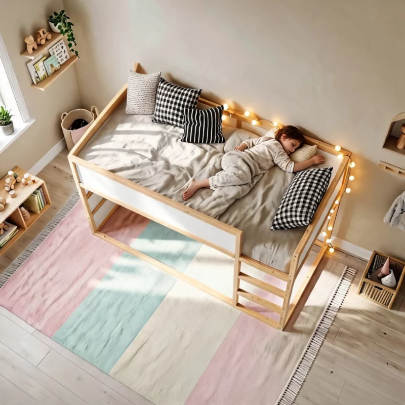 IKEA KURA Bed Upper Safety Barriers LINO DUO 165+90 - before