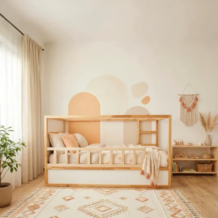 IKEA KURA Bed Lower Fall Protection NIVO 165 cm in Pine Wood