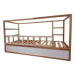 IKEA KURA Bed Lower Fall Protection NIVO 165 cm in Pine Wood