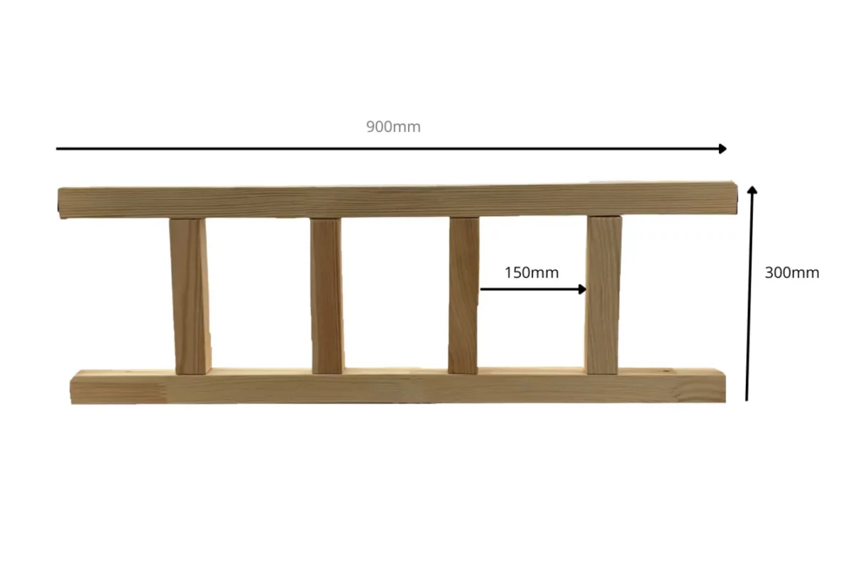 IKEA KURA Bed Lower Safety Barriers NIVO DUO 90+90 - scheme
