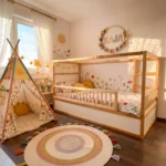 Barrières de sécurité ROLO DUO 165×90 pour lit IKEA KURA avec barreaux ronds