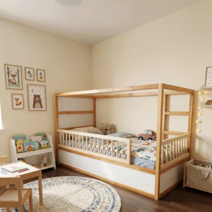 IKEA KURA Bed Safety Rails with Round Spindles ROLO DUO 165×90