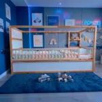 Barrières de sécurité ROLO DUO 165×90 pour lit IKEA KURA avec barreaux ronds