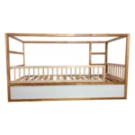 Barrières de sécurité ROLO DUO 165×90 pour lit IKEA KURA avec barreaux ronds