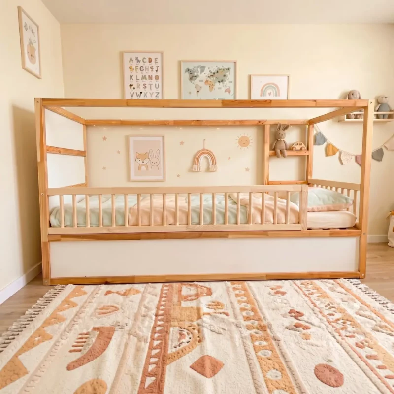 IKEA KURA Bed Safety Rails with Round Spindles ROLO DUO 165×90